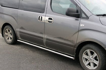 Hyundai H300, H1, Starex 2008-2020 Side Bars BB001 (2 pcs, Stainless Steel) photo 1