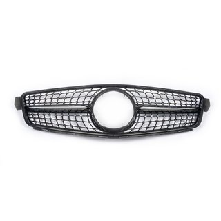 Front Grille Diamond Black Mercedes C-class W204 2007-2015 photo 2