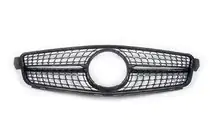Mercedes C-class W204 2007-2015 Front Grille Diamond Black photo 2