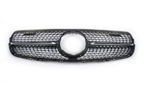 Mercedes GLC coupe C253 2016-2023 Front Grille Diamond Black (2015-2019) With camera mount photo 2