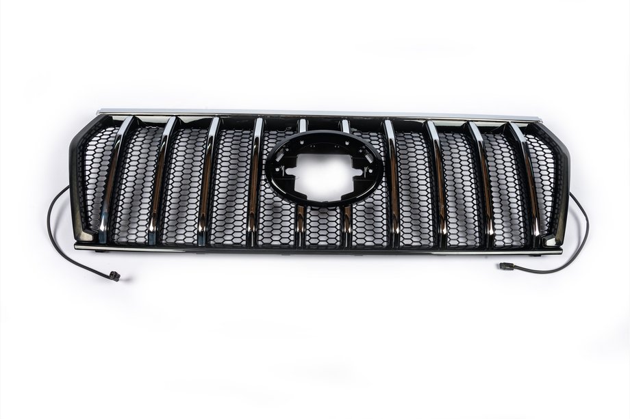 Toyota Land Cruiser Prado 150 2009-2023 Grille 2017↗ LED (Zeus Silver) Image