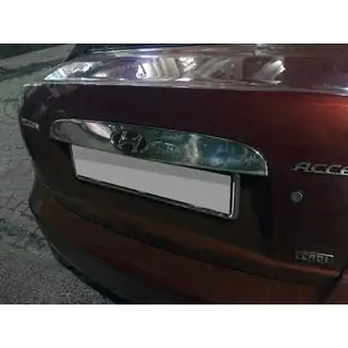 Chrome trim above license plate (stainless steel)