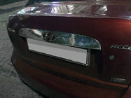 Hyundai Accent 2006-2010 Chrome trim above license plate (stainless steel) photo 1