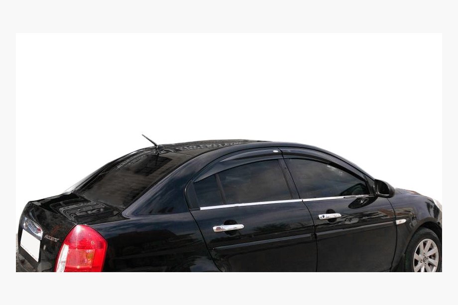 Hyundai Accent 2006-2010 Window Deflectors (4 pcs, Perflex Sport) Image