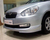 Hyundai Accent 2006-2010 Front lower lip spoiler (primed) photo 1