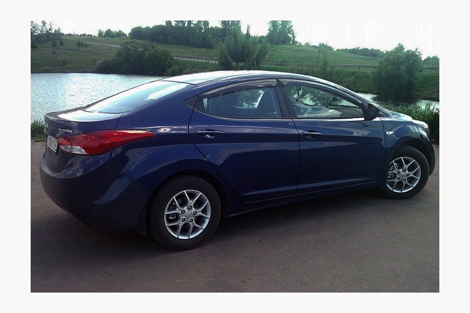 Hyundai Elantra (MD/UD) 2011-2015 Window Deflectors (4 pcs, Cobra) Image
