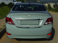 Hyundai Accent 2011-2017 Trunk trim stainless steel photo 1