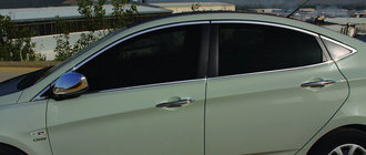 Hyundai Accent 2011-2017 Full Set Window Trim Chrome Covers (14 pcs, Stainless Steel) photo 1