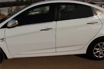 Hyundai Accent 2011-2017 Lower window trims stainless steel (6 pcs) Carmos - Turkish Stainless Steel photo 1