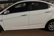 Hyundai Accent 2011-2017 Lower window trims stainless steel (6 pcs) photo 1