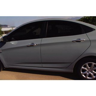 Chrome Door Handle Covers (4 pcs, Stainless Steel) Hyundai Accent 2011-2017 photo 1