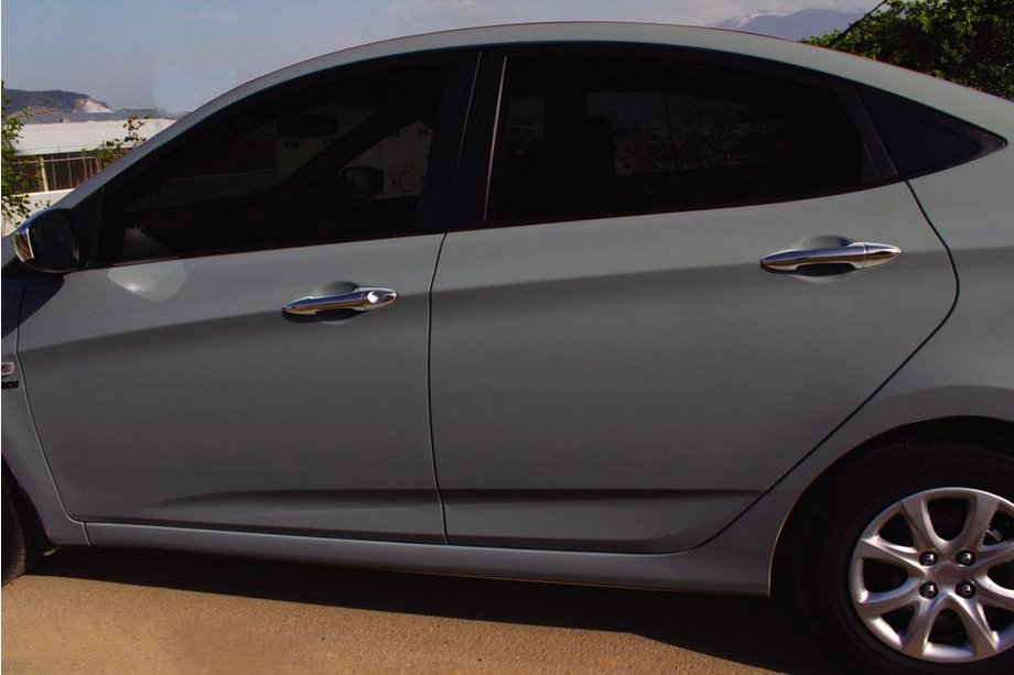 Hyundai Accent 2011-2017 Chrome Door Handle Covers (4 pcs, Stainless Steel) Image
