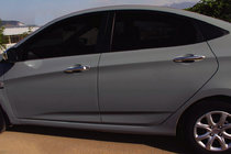 Hyundai Accent 2011-2017 Chrome Door Handle Covers (4 pcs, Stainless Steel) photo 1