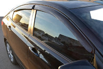 Hyundai Accent 2011-2017 Window Deflectors (Sedan, 4 pcs, Cobra) photo 1