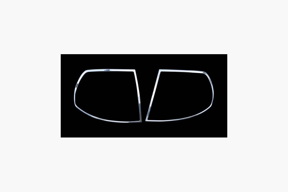 Hyundai Accent 2006-2010 Chrome Tail Light Covers (2 pcs, plastic) Image