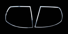 Hyundai Accent 2006-2010 Chrome Tail Light Covers (2 pcs, plastic) photo 1