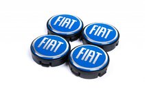 Fiat Wheel center caps 57/55.5 mm blue (4 pcs) photo 1