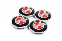 BMW Wheel Center Caps RED V2 68/64.5mm (4 pcs) photo 1