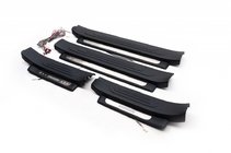 Toyota Land Cruiser Prado 150 2009-2023 Illuminated door sills (black) photo 3