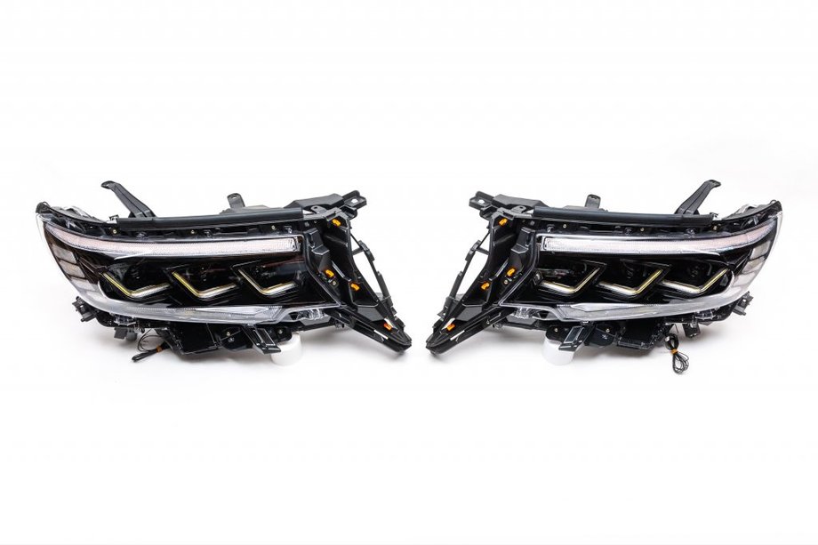 Toyota Land Cruiser Prado 150 2009-2023 Front Headlights Lexus-Design-3-LED V1 (2017+, Set of 2) Image