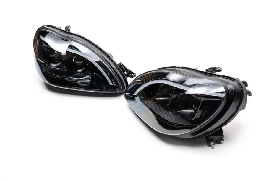 Mercedes S-сlass W220 1998-2005 Front headlights with LED daytime running lights (2 pcs) Image