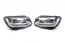 Volkswagen T6 2015-2024 Front headlights with LED daytime running lights 2015-2019 (Silver, 2 pcs) photo 1