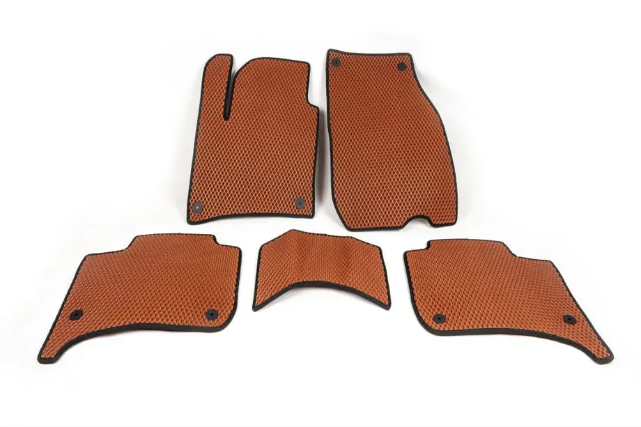 Porsche Cayenne 2010-2017 EVA Floor Mats (brick red) Image
