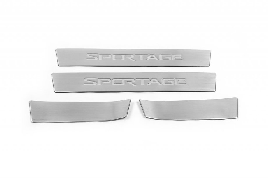 Kia Sportage 2010-2015 Door Sill Protectors OmsaLine (4 pcs, Stainless Steel) Image