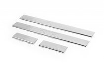 Kia Rio 2005-2011 Door Sill Protectors OmsaLine (4 pcs, Stainless Steel) photo 1