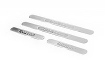 Mitsubishi Lancer X 2008- Door Sill Covers (Slim Model, 4 pcs, Stainless Steel) photo 1