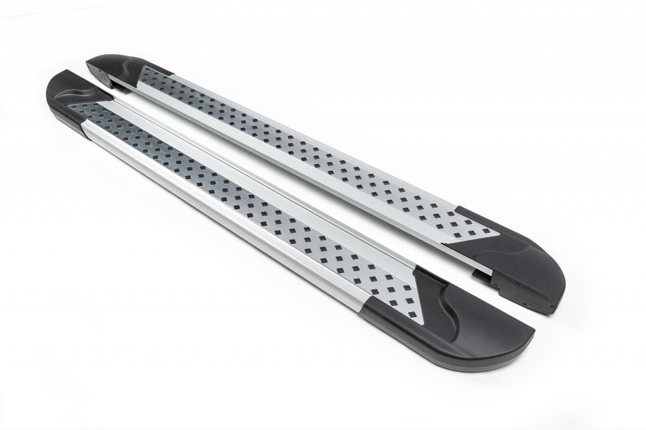 Renault Master 1998-2010 Side Steps New Vision Grey (2 pcs, Aluminum) Image