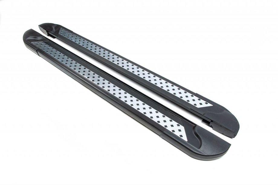 Mazda CX-9 2017- Side Steps New Vision Black (2 pcs, Aluminum) Image