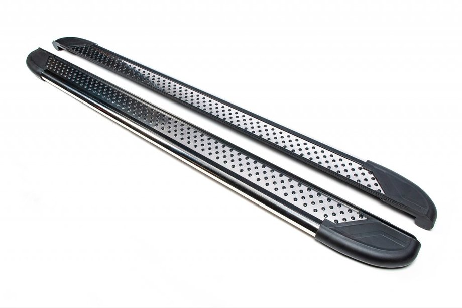 Renault Lodgy 2013-2022 Side Steps Maydos V1 old (2 pcs, Aluminum ↗ Stainless Steel) Image