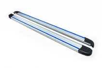 Volkswagen Amarok 2010-2022 Side Steps Maya Blue-Grey (2 pcs, Aluminum) photo 2