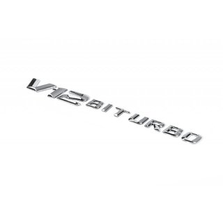 V12 Biturbo Chrome Badge photo 1