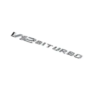 V12 Biturbo Chrome Badge photo 1