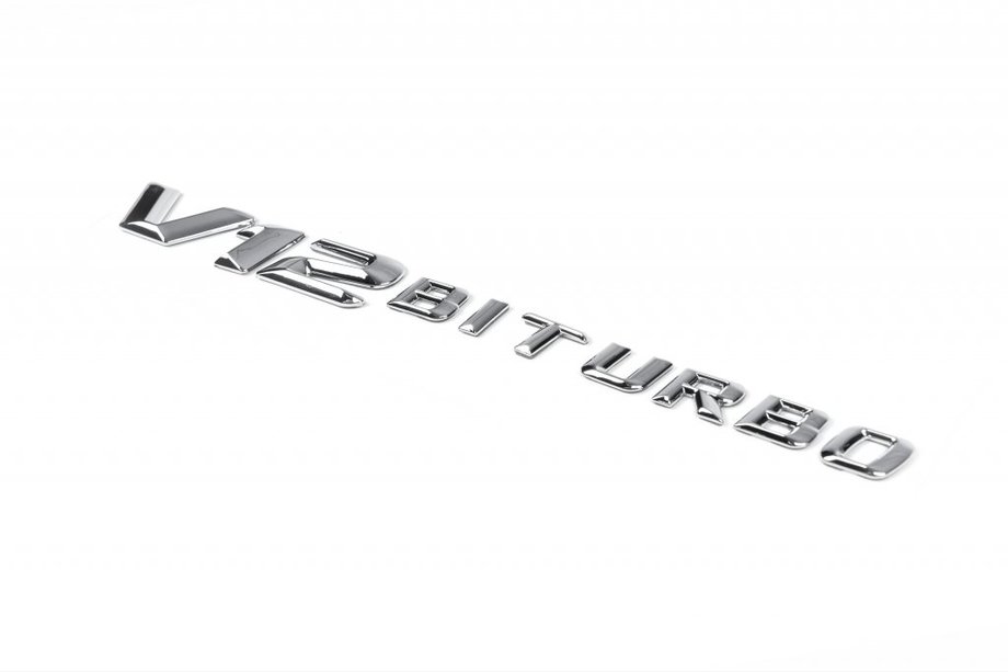 Mercedes E-class coupe C238 2016-2024 V12 Biturbo Chrome Badge Image