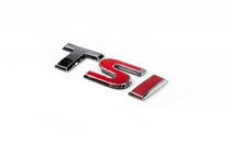 Volkswagen Jetta 2011-2018 TSI emblem (OEM style) TS Chrome, I Red photo 1