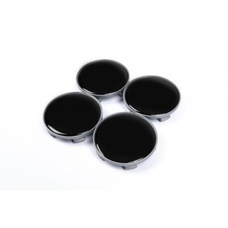 Wheel center caps 68/64mm V1 black (4 pcs) photo 1