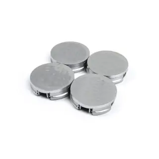 Wheel center caps 52/56 mm V4 Grey (4 pcs)