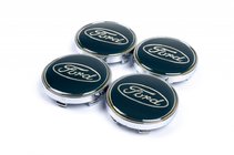 Ford Wheel center caps 61/56mm blue (4 pcs) photo 1