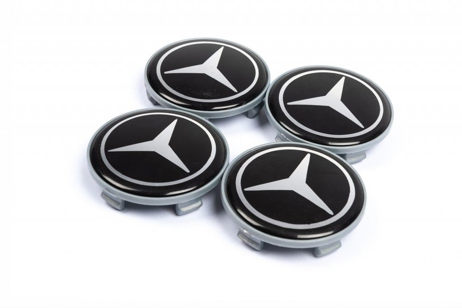 Mercedes-Benz Wheel Center Caps 57mm/55.5mm V1 (4 pcs) Image