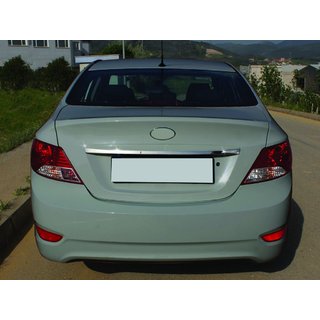 Chrome trim above license plate (stainless steel)