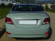 Hyundai Accent 2011-2017 Chrome trim above license plate (stainless steel) OmsaLine - Italian Stainless Steel photo 1