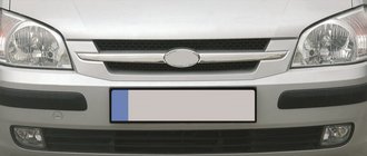 Hyundai Getz 2002- Chrome Grille Covers (2 pcs, Stainless Steel) photo 3