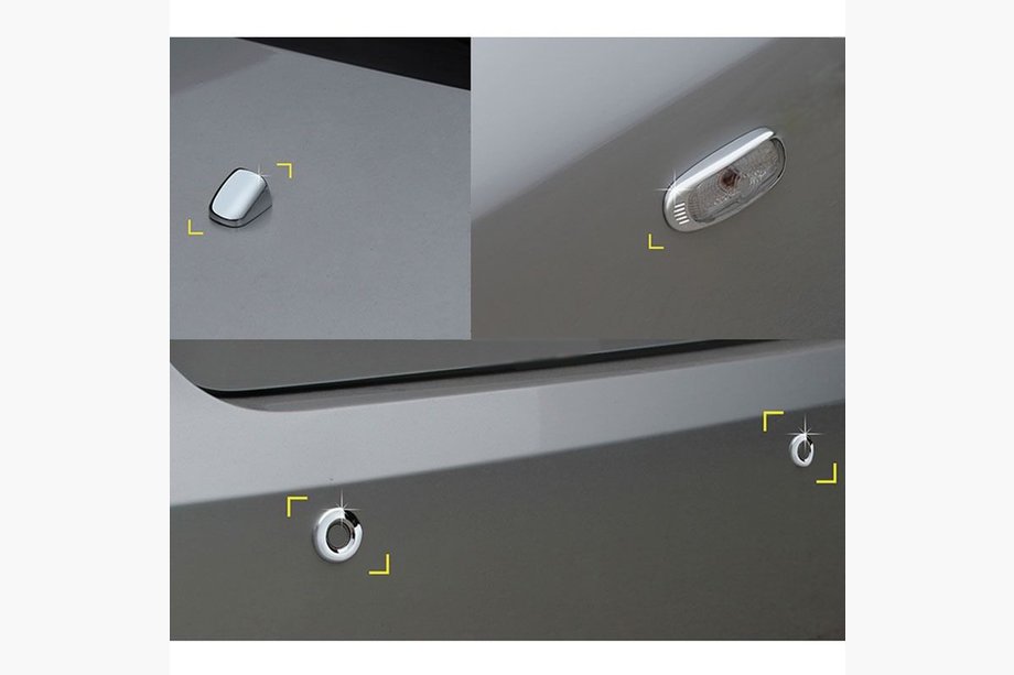 Hyundai Sonata NF 2004-2009 Chrome Covers for Side Repeaters and Parking Sensors Image