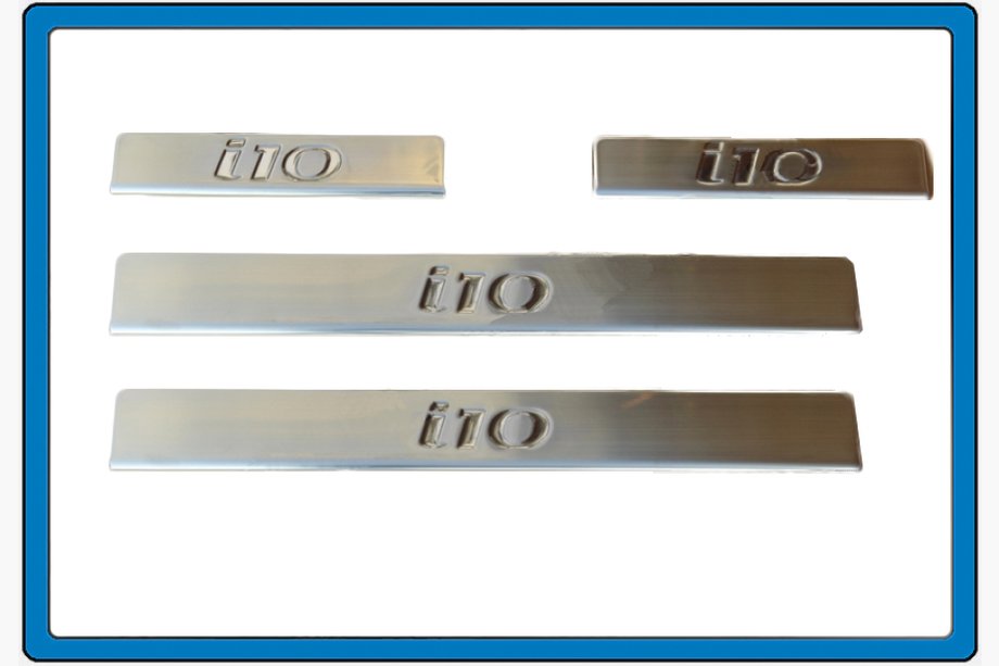 Hyundai I-10 2008-2013 Door Sill Protectors OmsaLine (4 pcs, stainless steel) Image