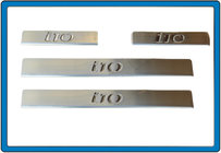 Hyundai I-10 2008-2013 Door Sill Protectors OmsaLine (4 pcs, stainless steel) photo 1