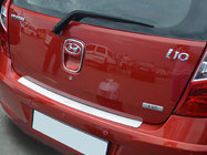 Hyundai I-10 2014-2017 Rear bumper protector Natanika (stainless steel) photo 1