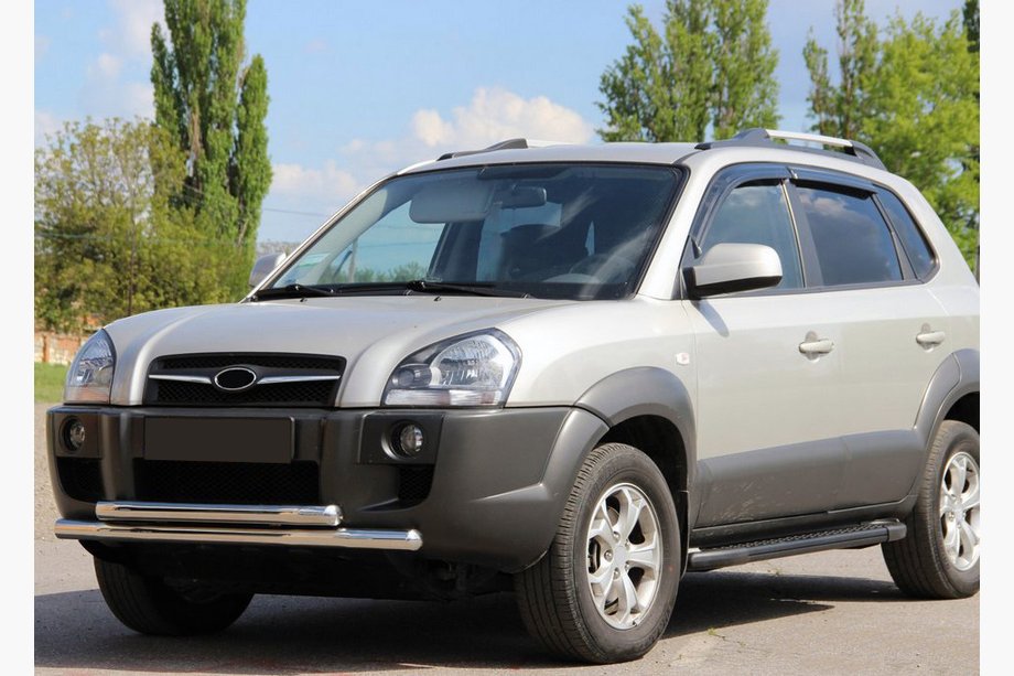 Hyundai Tucson JM 2004- Front Bar ST014 (Stainless Steel) Image